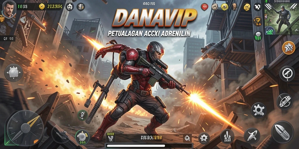 Tampilan gameplay mendebarkan dari DANAVIP, aksi tak terduga menanti.