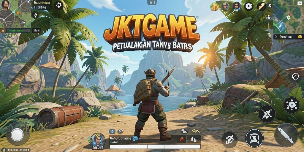 Screenshot gameplay menampilkan petualangan seru di dunia terbuka JKTGAME.