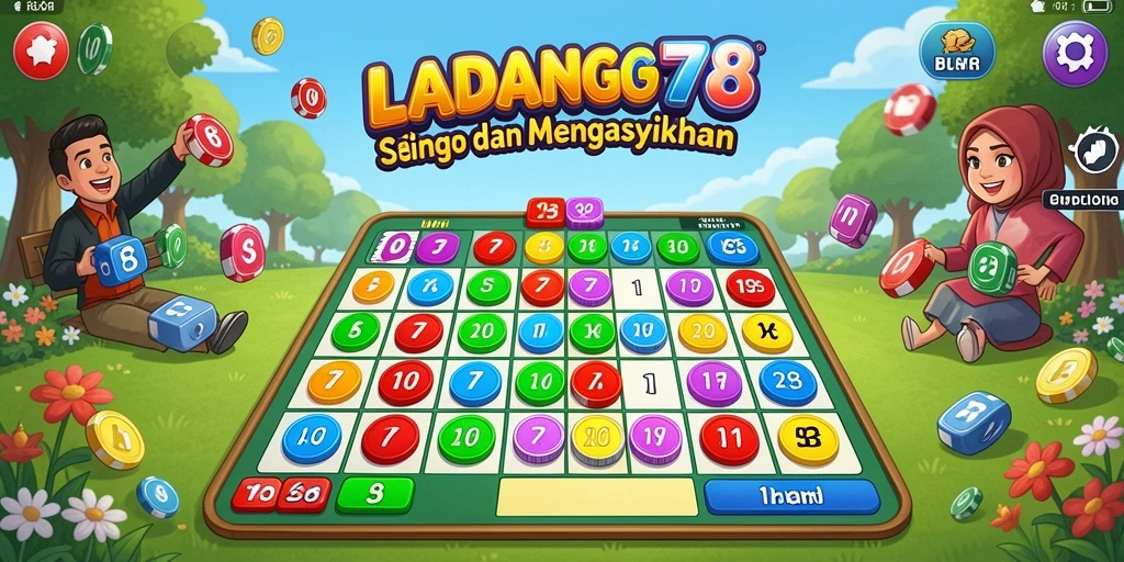 Tampilan menarik dari gameplay Bingo di LADANG78.