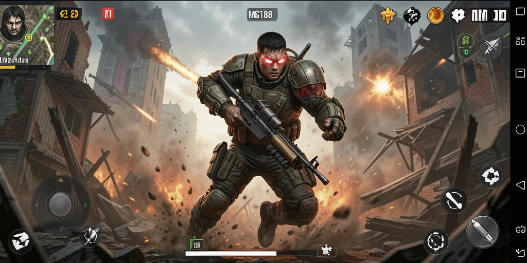 Screenshot menampilkan aksi seru dari gameplay MDG188.