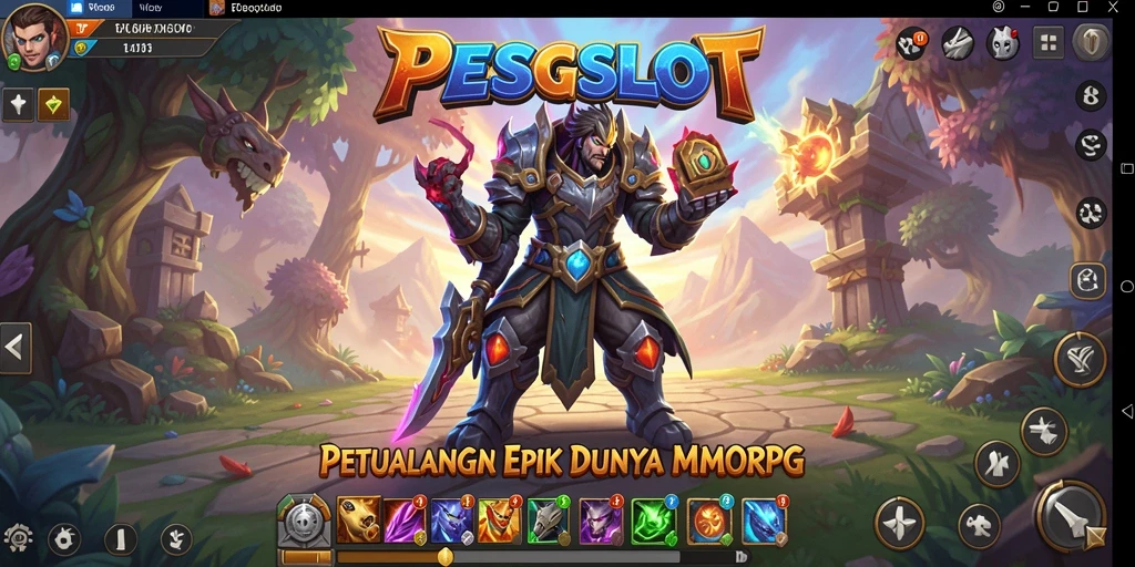 Screenshot gameplay PESGSLOT yang menunjukkan aksi pertempuran seru.