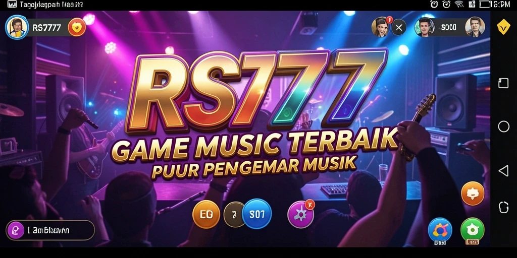 Tampilan menarik dari gameplay <strong>RS777</strong> dengan fitur musik interaktif.